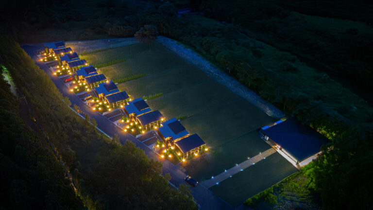 栃木県日光市　宿泊施設夜間ドローン空撮