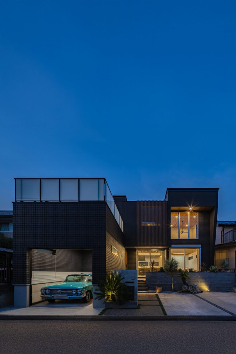 注文住宅　夜景竣工撮影