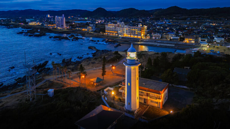 野島崎灯台　ドローン空撮